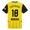 Virallinen Fanipaita Borussia Dortmund Moukoko 18 Kotipelipaita 2024-25 - Miesten
